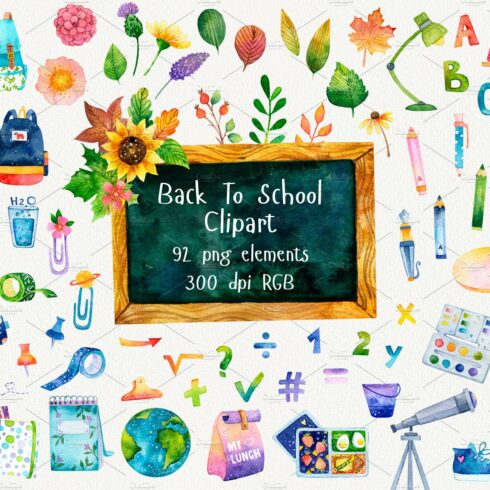 Back To School Clipart cover image.