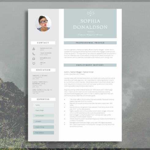 CV | Resume Template cover image.