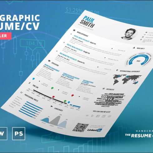 Infographic Resume/Cv Template Vol.1 cover image.