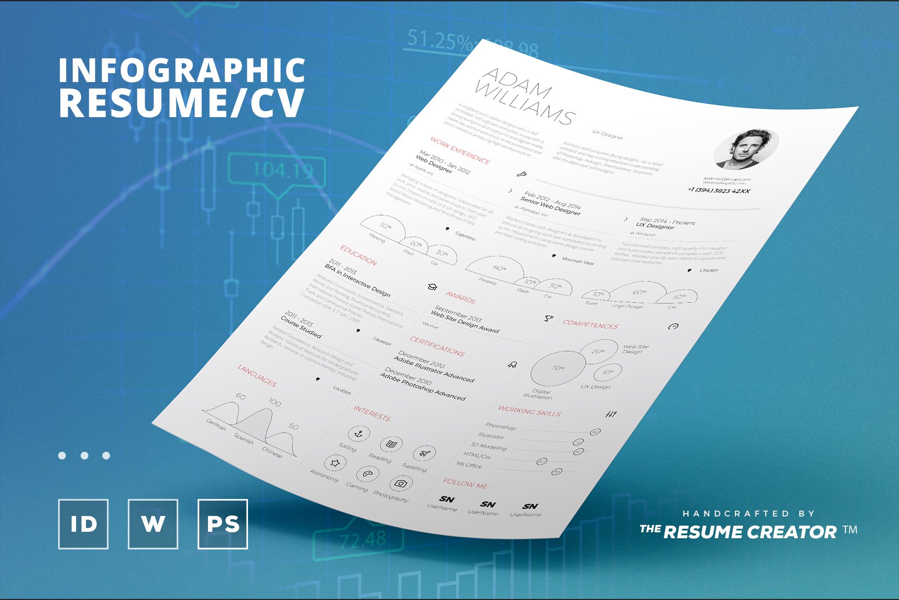 Infographic Resume/Cv Template Vol.4 cover image.