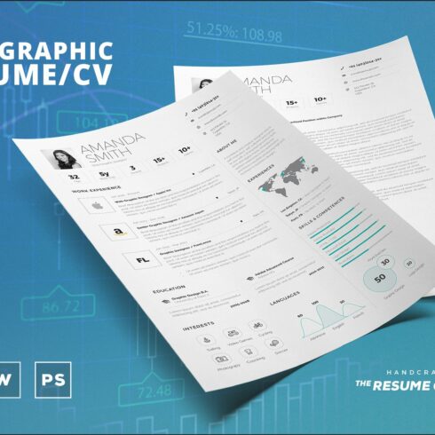 Infographic Resume/Cv Template Vol.6 cover image.