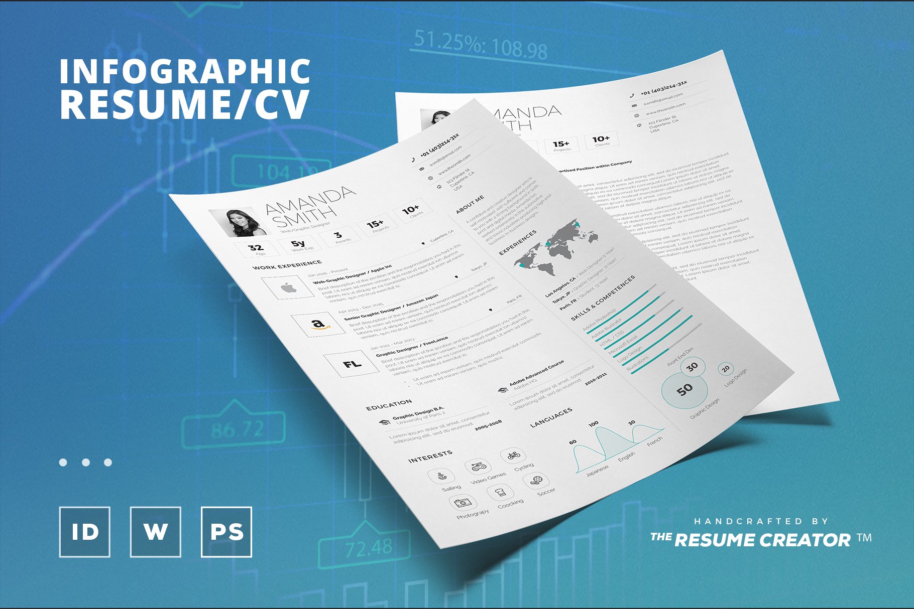 Infographic Resume/Cv Template Vol.6 cover image.