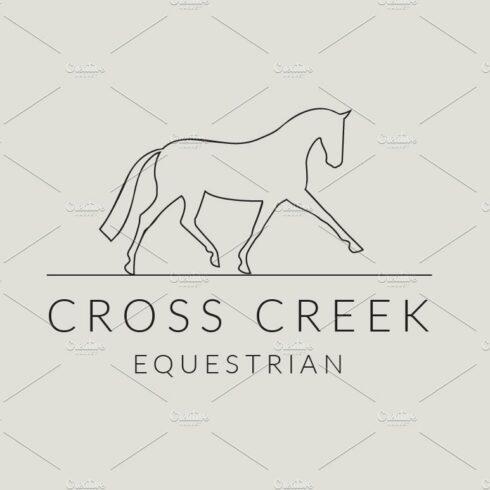 Dressage Horse Equestrian Logo cover image.