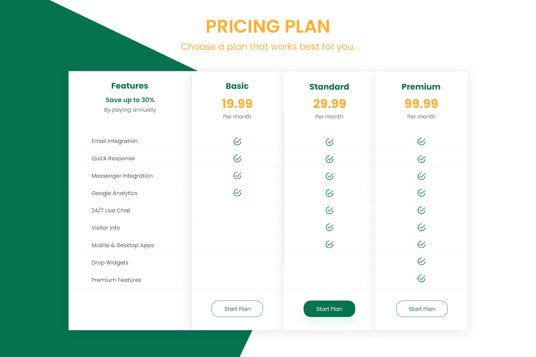 Pricing Plan preview image.