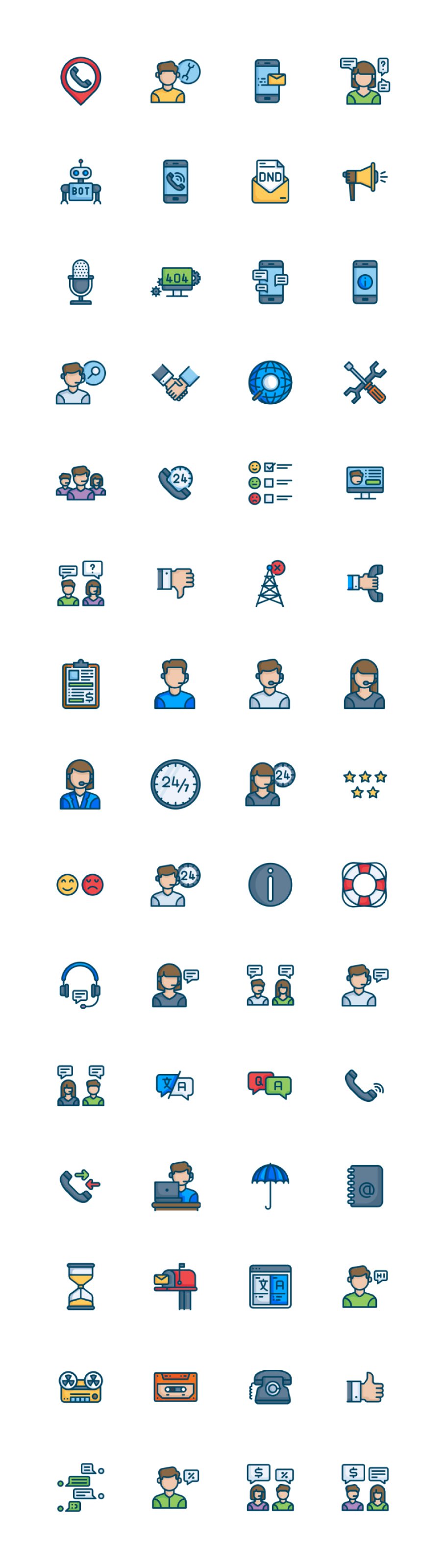 Customer Support Iconpack preview image.