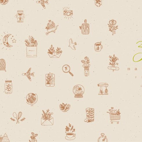36 Natural Style Icons cover image.