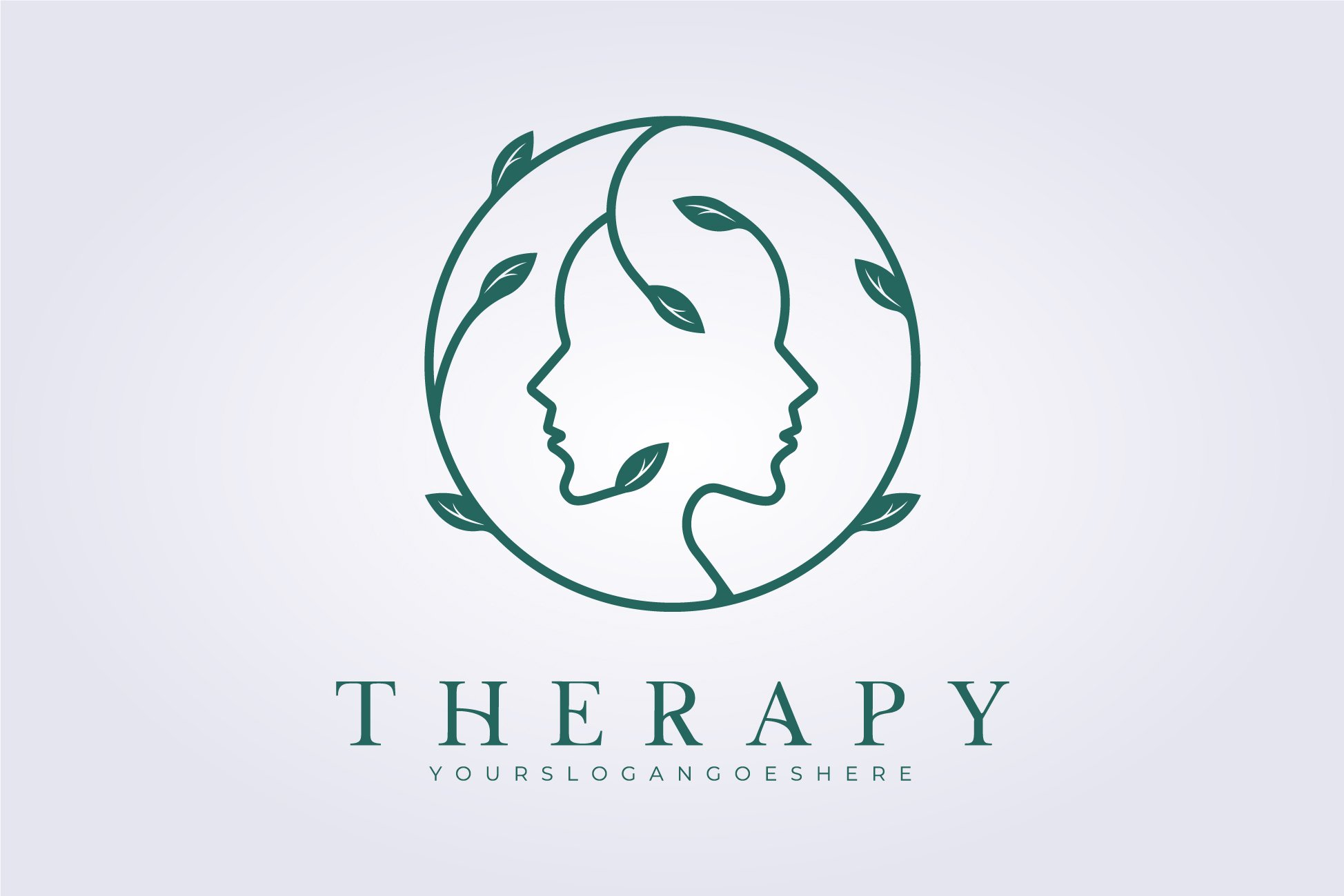 mental health, therapy help logo cover image.