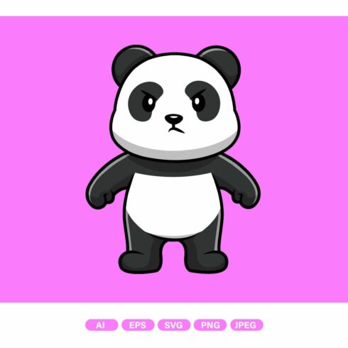 Cute Angry Panda cover image.