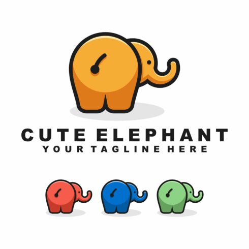 CUTE ELEPHANT LOGO cover image.