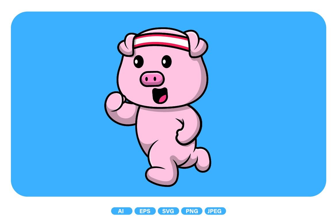 Cute Pig Running cover image.