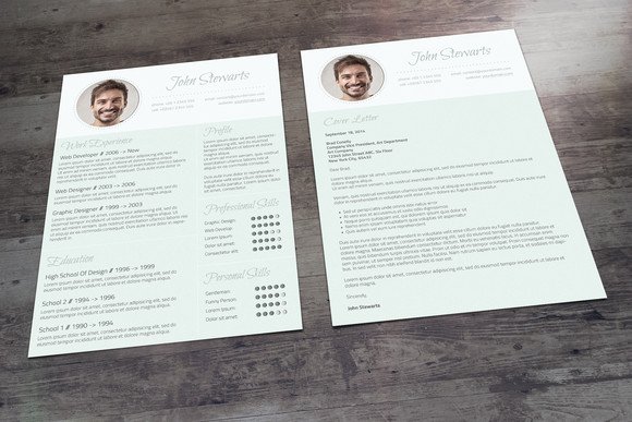 Fresh CV + Cover Letter preview image.