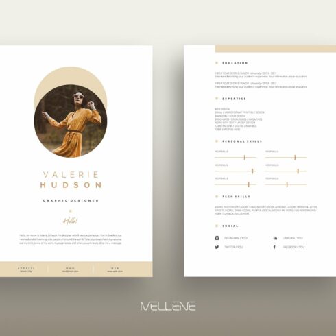 CV / Resume template for MS Word cover image.