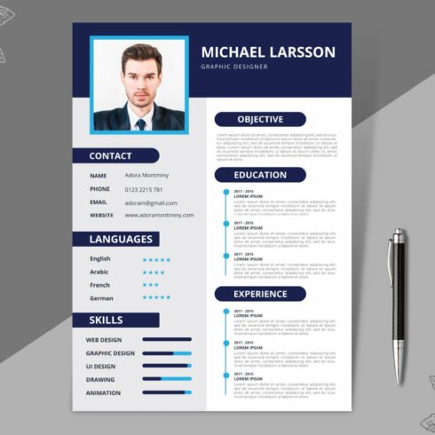 Resume/ CV Template cover image.