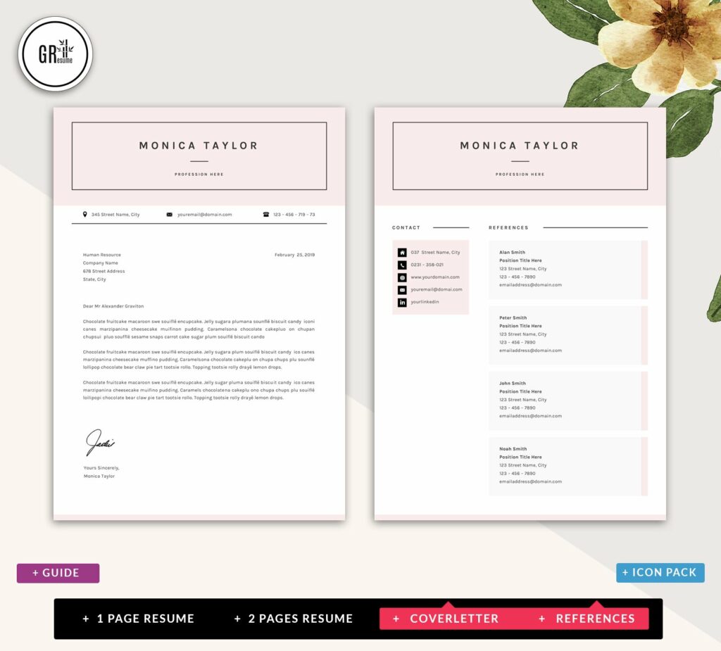 Creative CV Resume Template - 0122 – MasterBundles