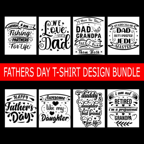 Father’s Day T-Shirt Design Bundle cover image.