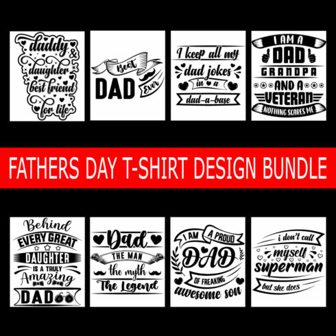Dad t-shirt design bundle free svg cover image.