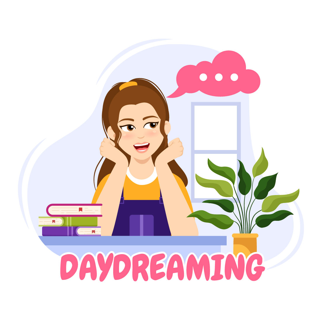 11 People Daydreaming Illustration cover image.