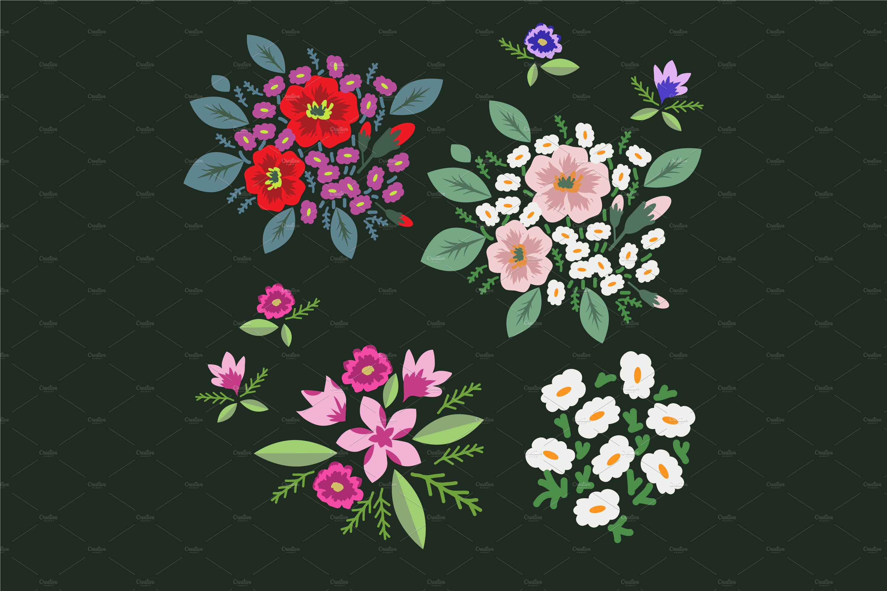 Flowers set cover image.