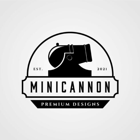 mini cannon artillery vintage logo cover image.