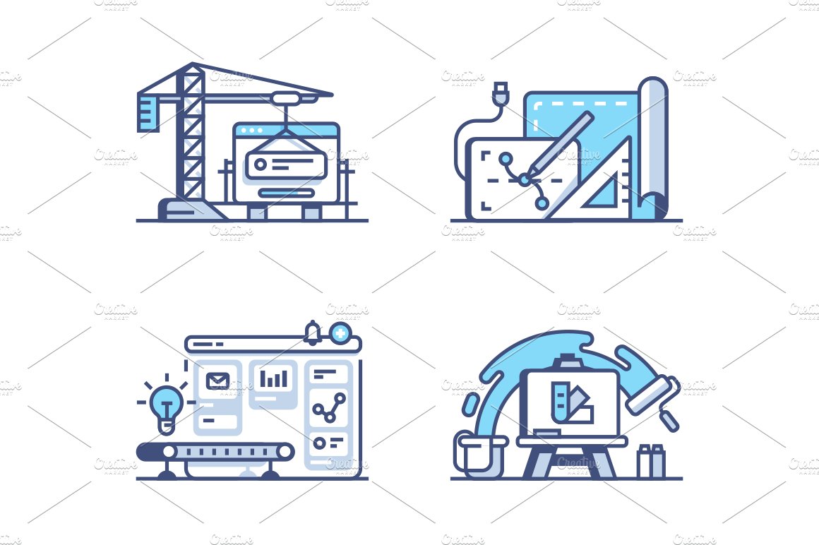 Graphic and web design icons cover image.