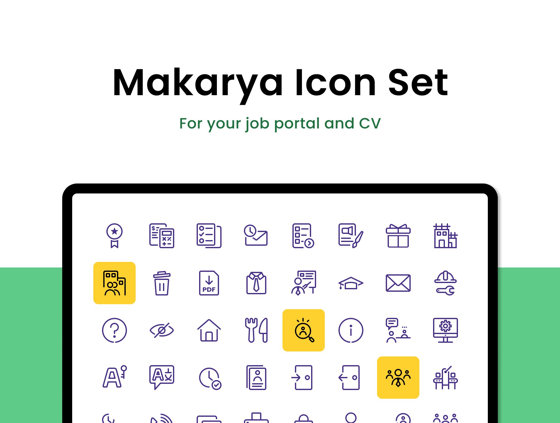 Makarya Icon Set preview image.