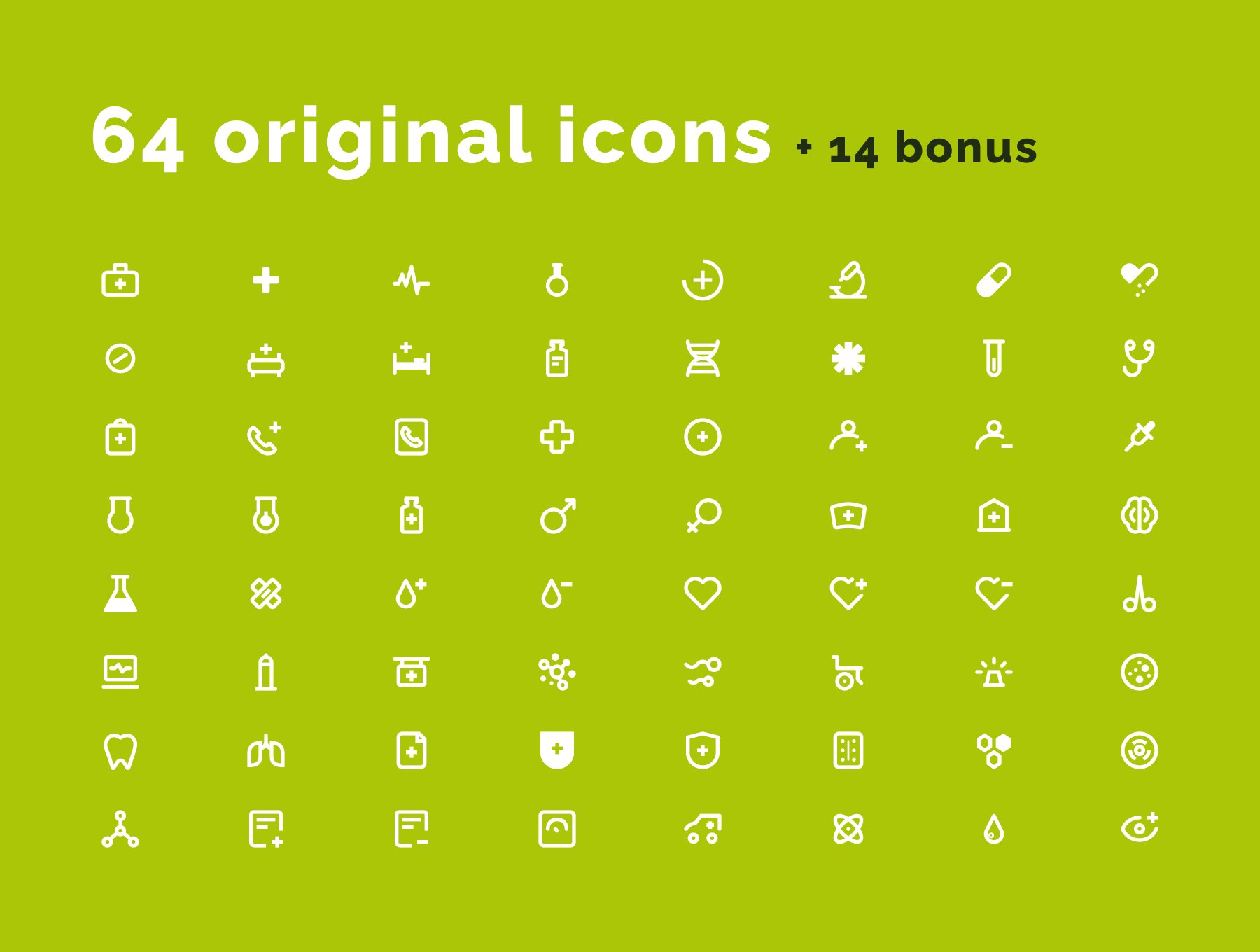 Medical Icons Set preview image.
