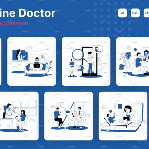 M269_ Online Doctor Illustrations cover image.