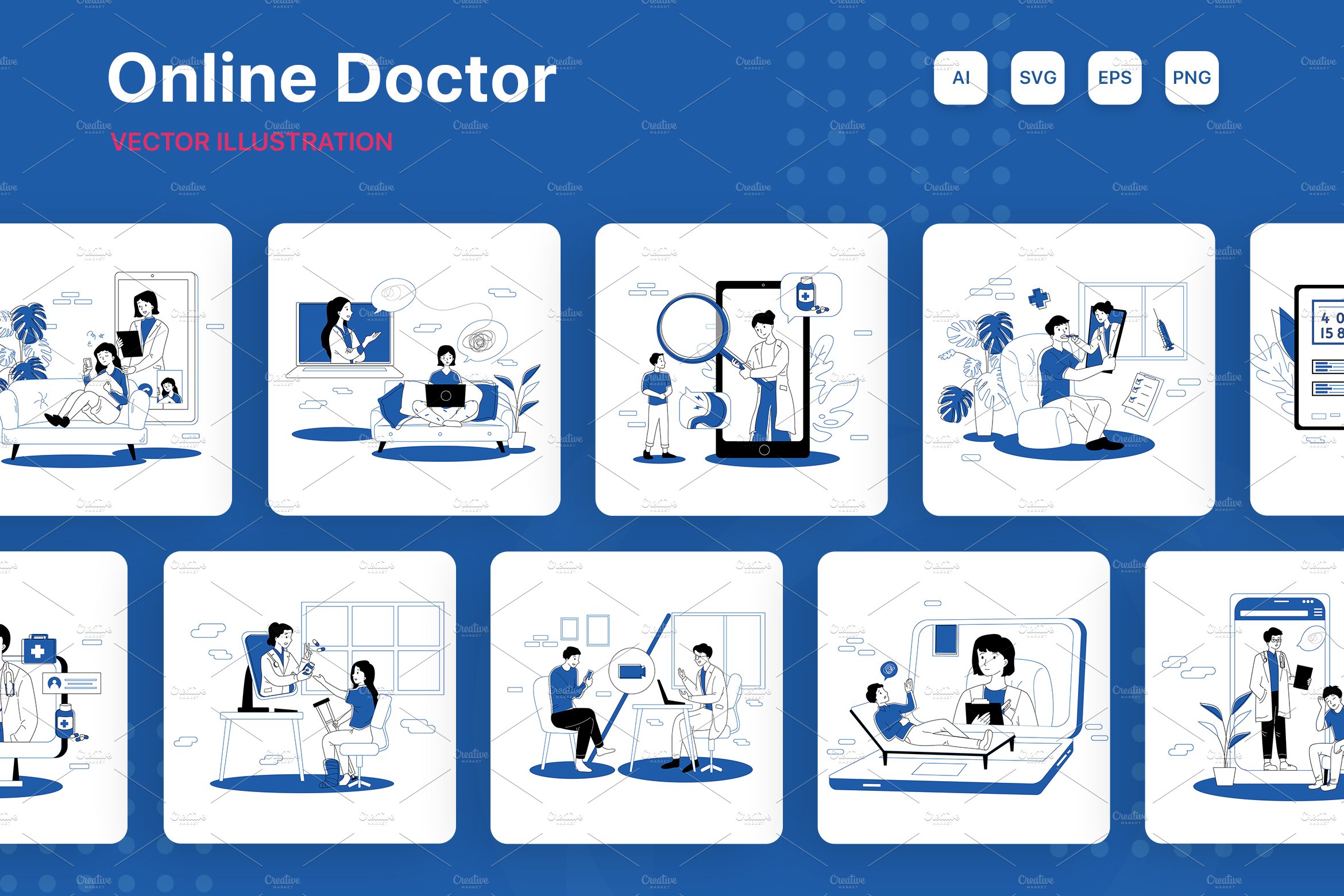 M269_ Online Doctor Illustrations cover image.