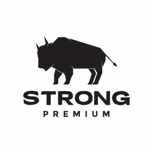 simple strong modern buffalo logo cover image.