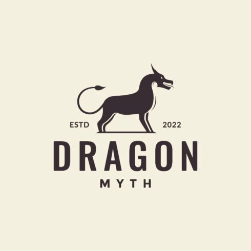 horse with dragon head myth logo cover image.