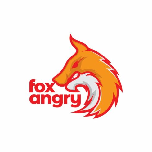 abstract orange head fox wolf logo cover image.