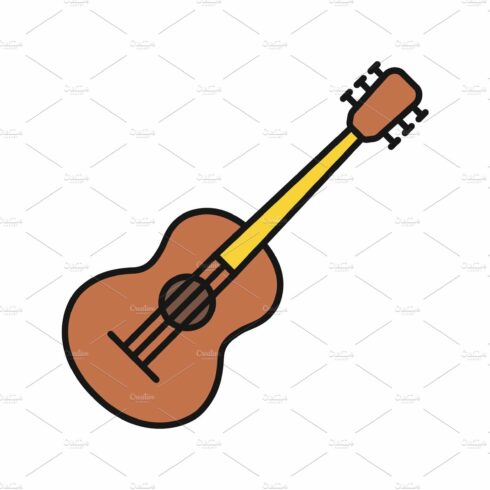 Guitar color icon cover image.