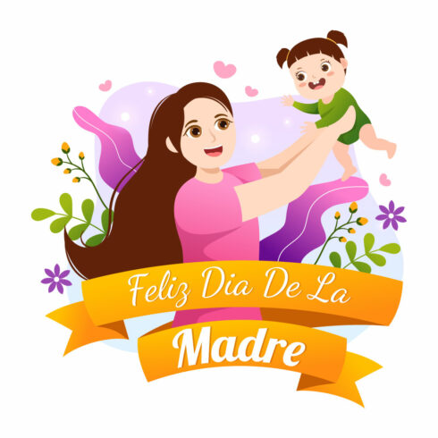 16 Feliz Dia De La Madre Illustration cover image.