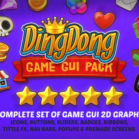 DINGDONG - Game GUI Pack cover image.