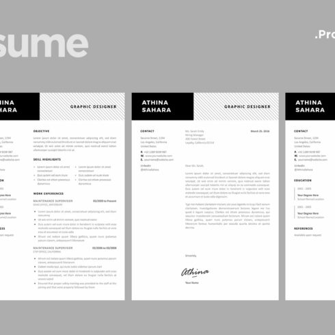 Professional Resume Template - 01 cover image.