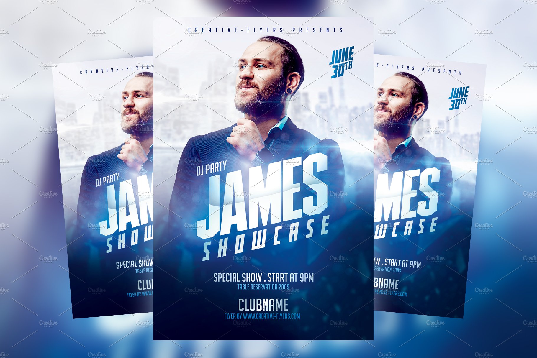 Dj Party Flyer Template cover image.