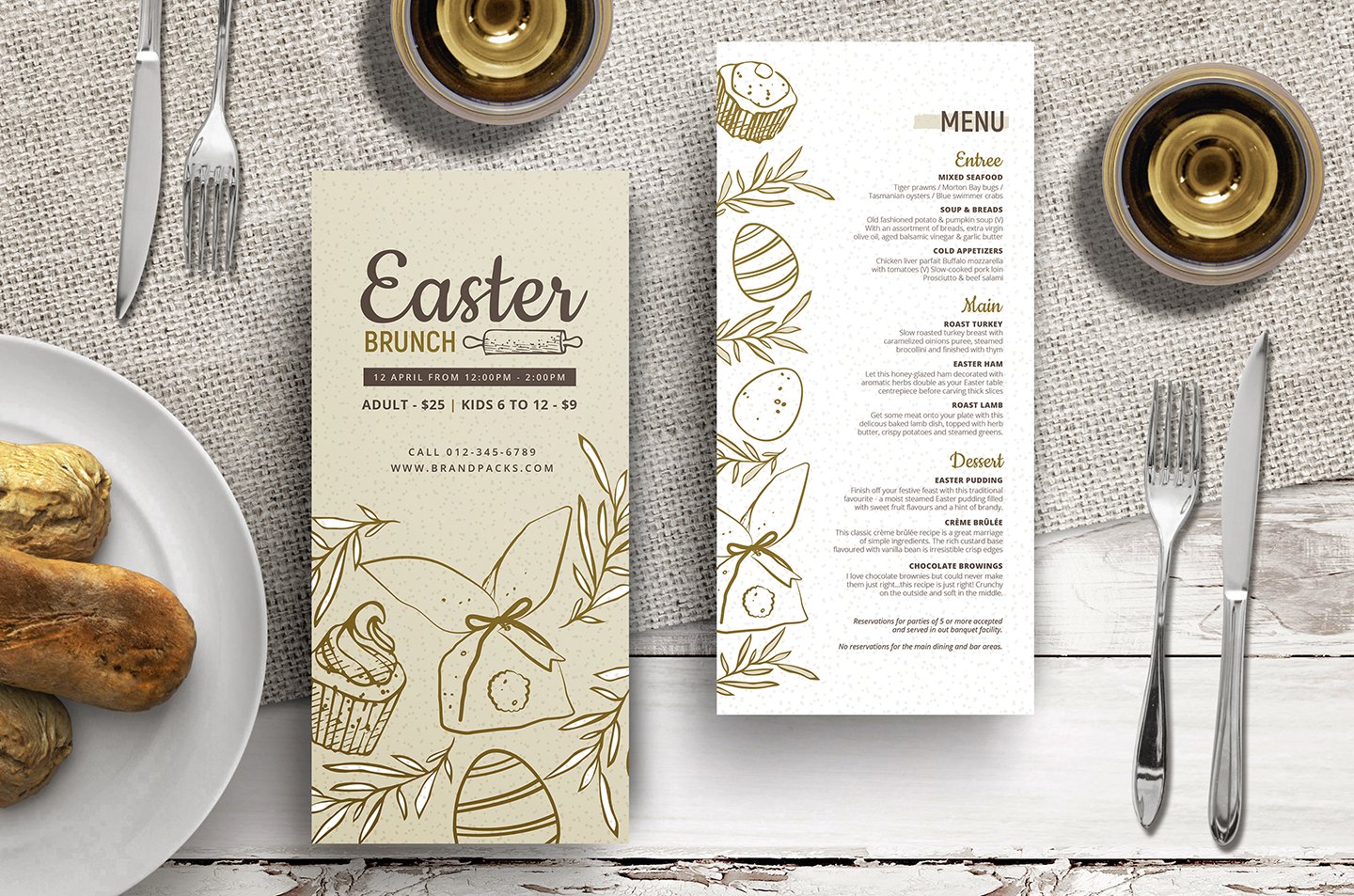 dl easter menu template psd vector ai 560