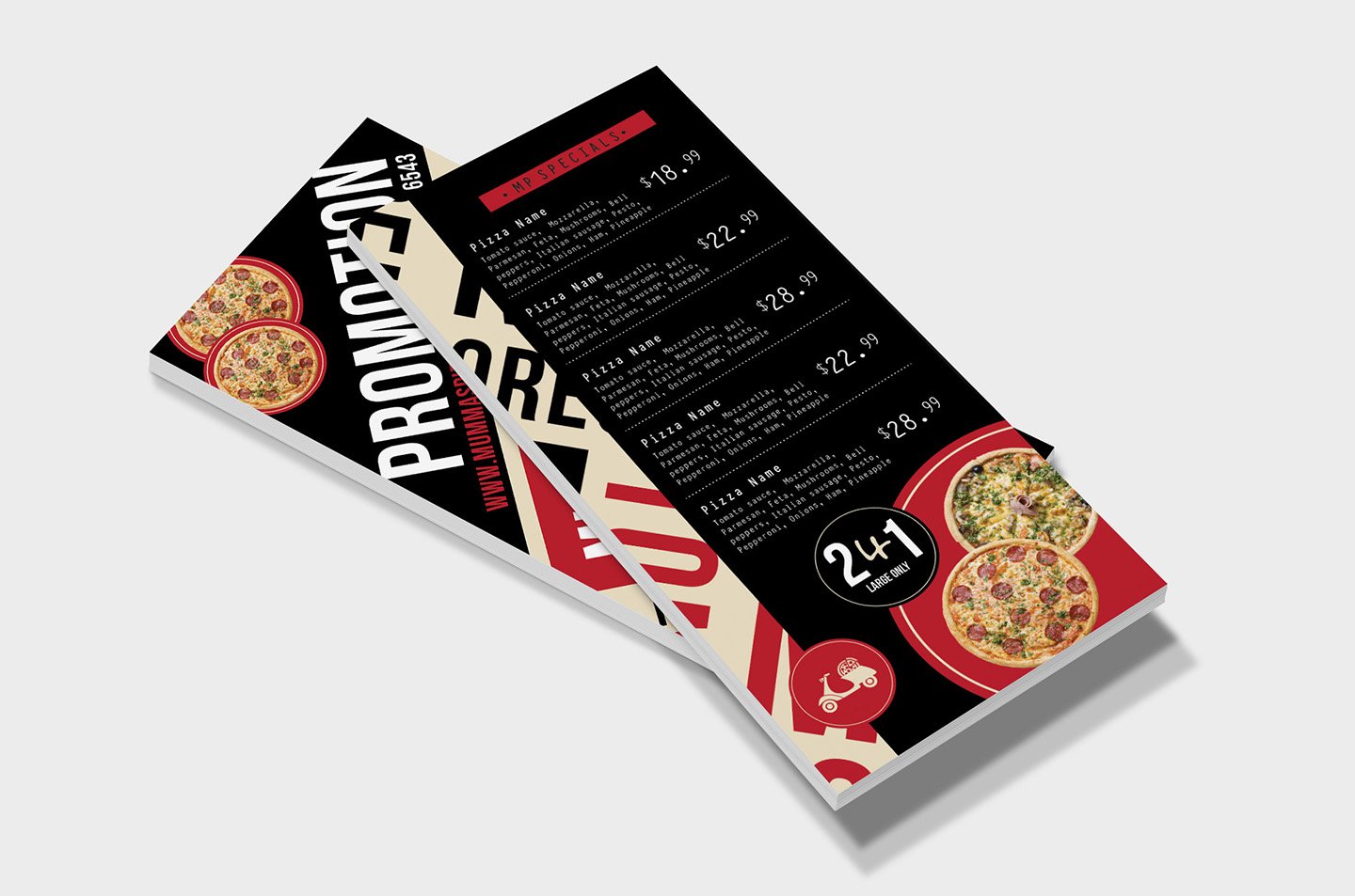 dl pizza menu template 4 503