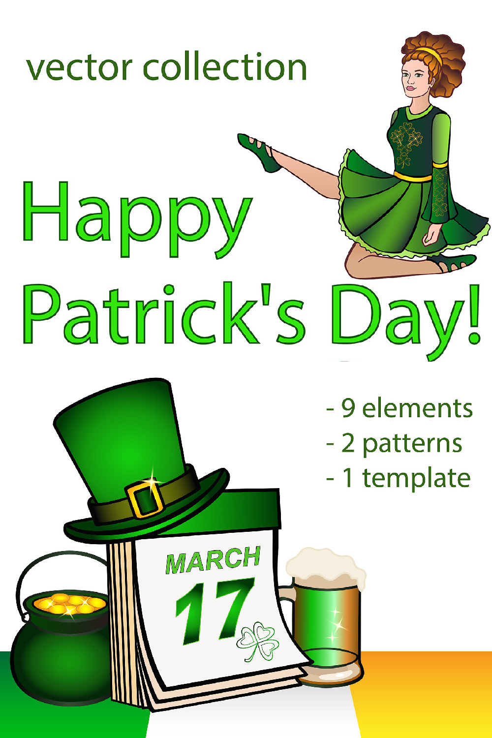 Happy Patrick's Day! pinterest preview image.