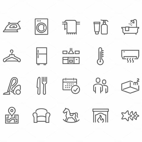 Line Hotel Icons cover image.