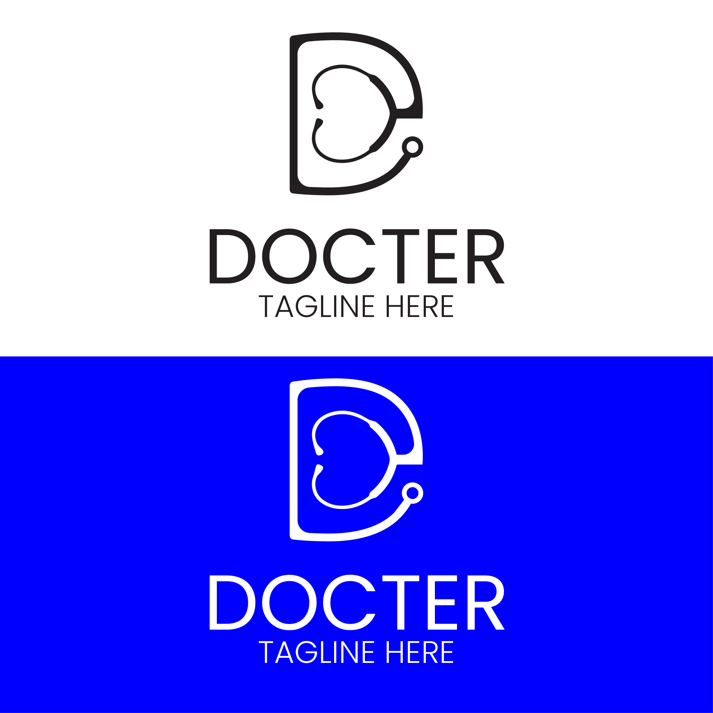 D Letter logo preview image.
