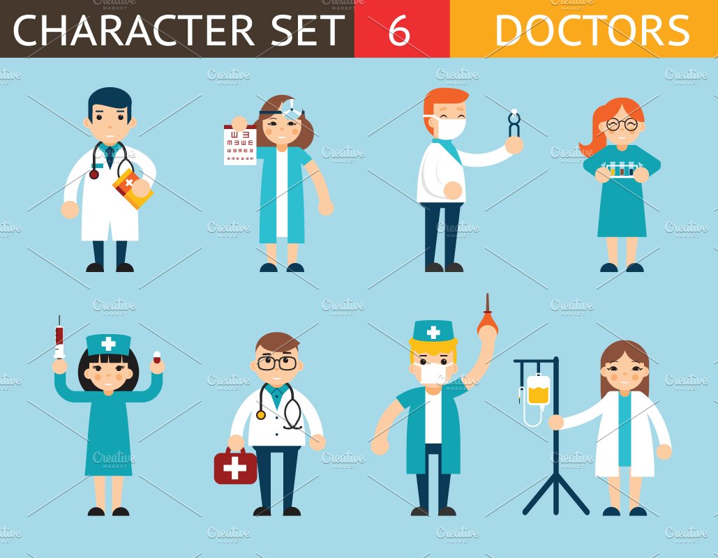 Doctor and Nurse Characters cover image.