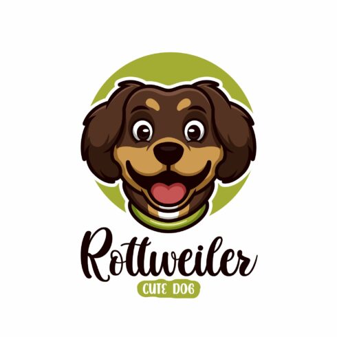 Rottweiler Dog Cartoon Logo cover image.