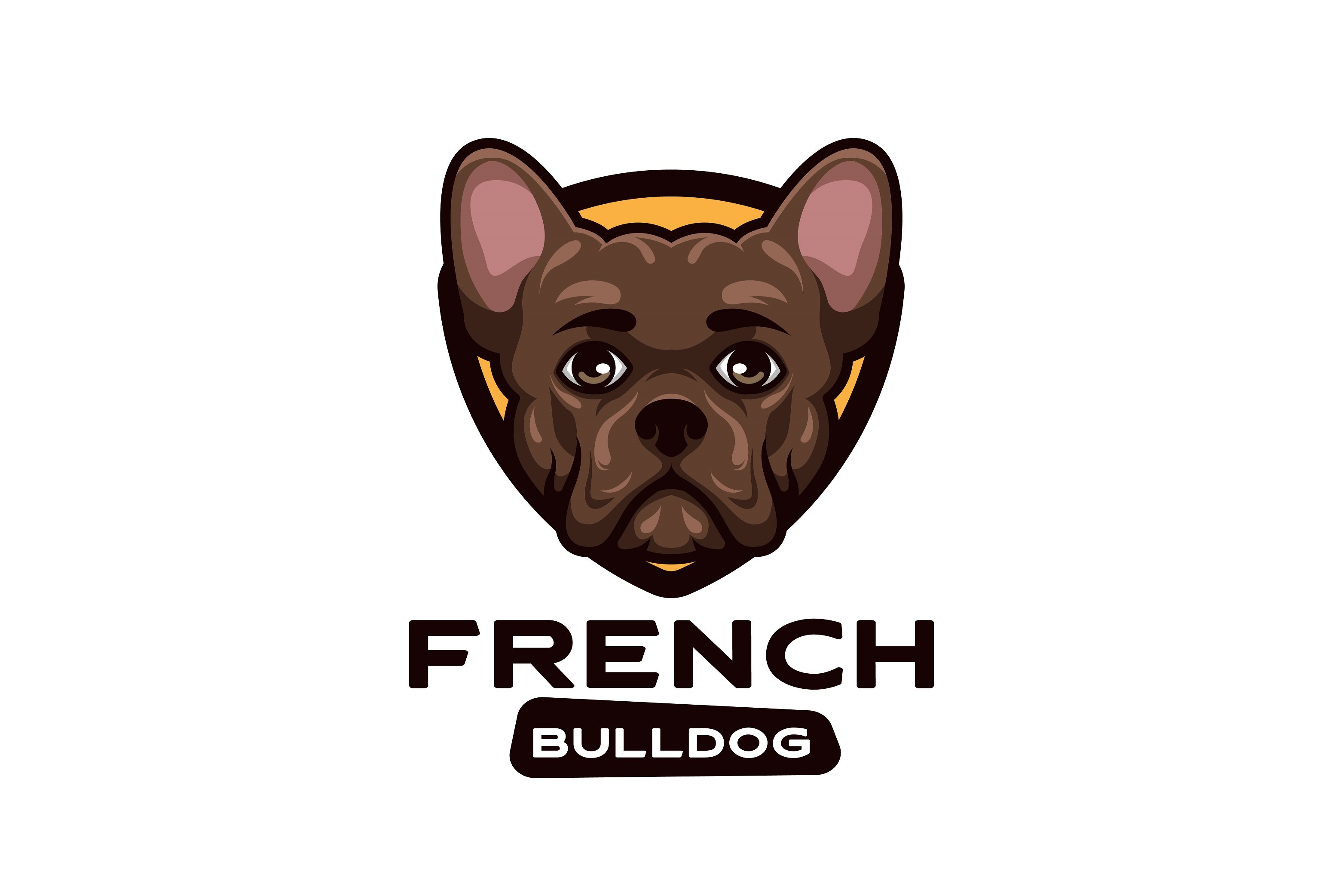 French Buldog Cartoon Logo cover image.