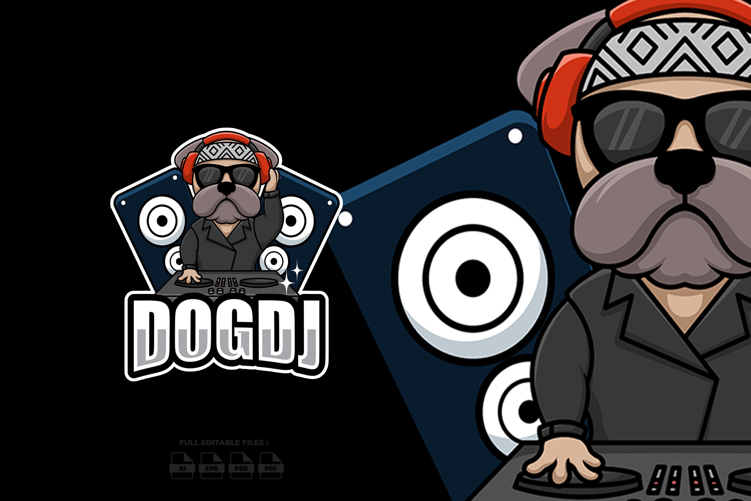Dog DJ Mascot Logo cover image.