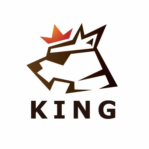 Dog King Logo Template cover image.