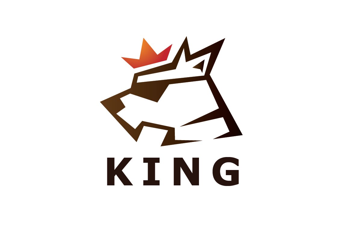 Dog King Logo Template cover image.