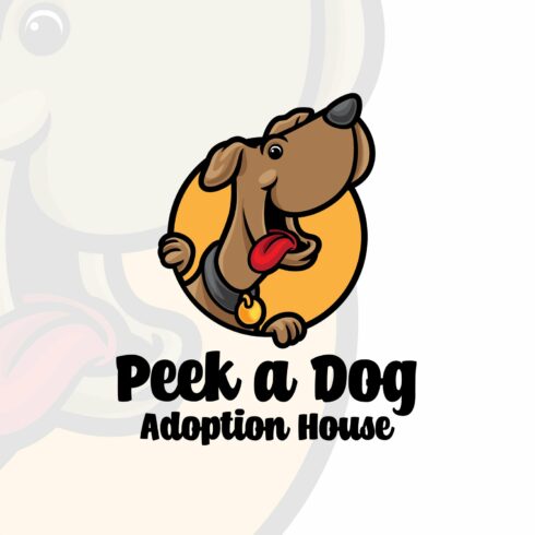 Dog Peek Cartoon Logo Mascot cover image.