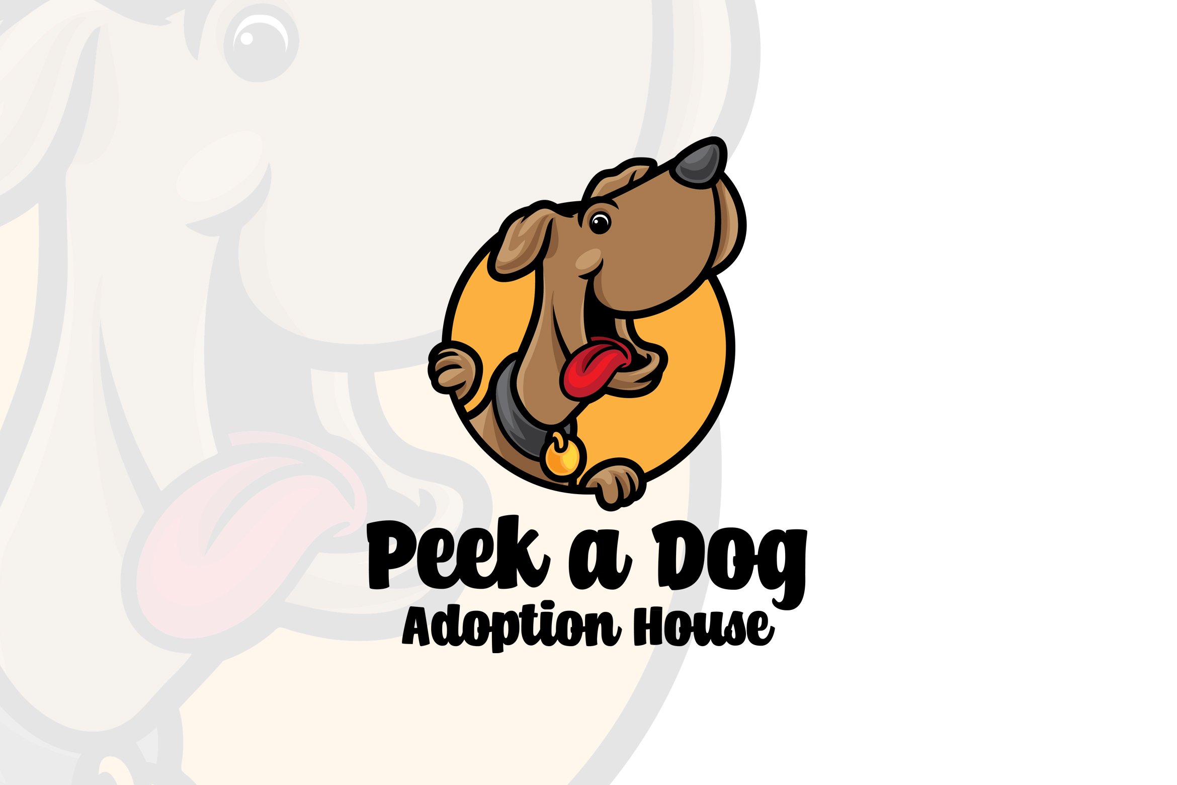 Dog Peek Cartoon Logo Mascot cover image.
