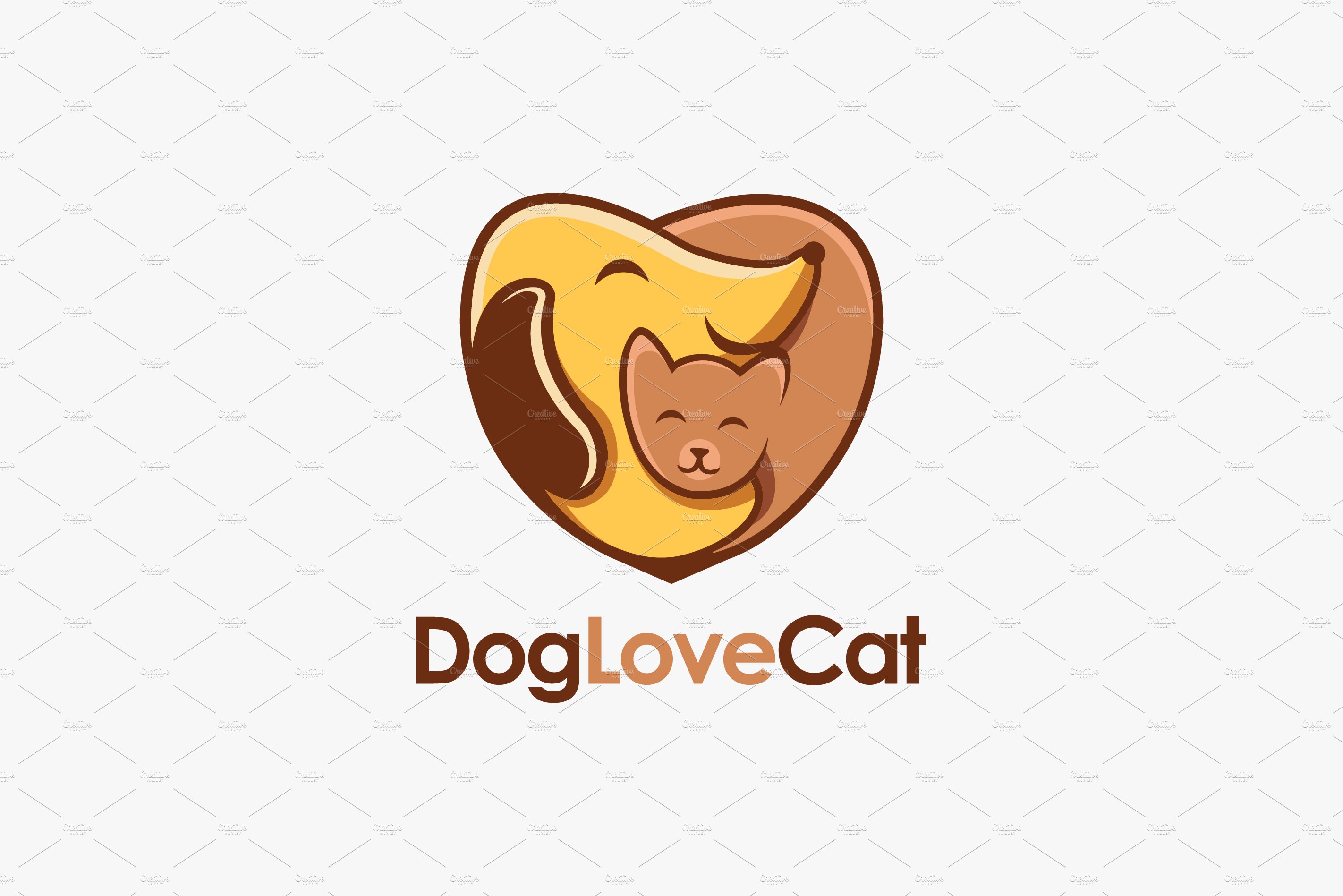 Dog hugging cat logo cover image.